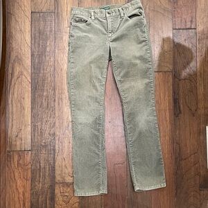 Lauren Ralph Lauren Women's Straight Leg Jeans - Olive Green